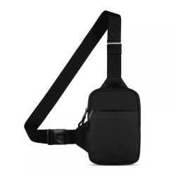 DONGKER Sling Chest Crossbody Bag, Wasserdicht Schultertasche, Crossbody Bag Backpack für Männer und Frauen, die Outdoor-Sportarten wandern S, Schwarz