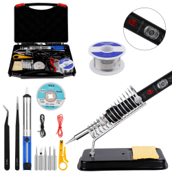 Lötkolben Set, ockered Lötkolben 18 in 1 Lötset 60W Lötstation mit Temperatur Einstellbar 220-480°C, 5 Lötspitzen, Regelbar und EIN/AUS-Schalter für Elektrotechnik Reparaturen Profi Hobbybastler.