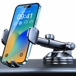 CIRYCASE Handyhalterung Auto, [Hervorragender Halt] 360° Drehbarer Handy Halterung Auto, Ultrastarke Klebrige Gelunterlage & Schneller EIN-Knopf-Release, Handyhalter Auto für 4''-7'' Handys