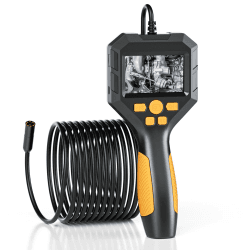 Industrielles Endoskop, Digitale Boroskop-Inspektionskamera 1080P HD mit wasserdichter Kamera 8mm IP68, Kanalkamera mit 2.8" IPS-Bildschirm, halbstarres Kabel 16.5FT.