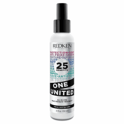 Redken | Multi-Benefit-Treatment, Feuchtigkeitsspendendes Pflege-Spray für alle Haartypen, Hitzeschutz & Anti-Haarbruch, One United, 1 x 150 ml