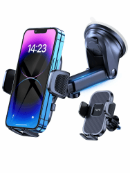 𝟐𝟎𝟐𝟑 𝐔𝐩𝐠𝐫𝐚𝐝𝐞𝐝 Handyhalterung Auto, TOPK Handy Halterung Auto Einstellbare 360 ° Drehung Auto Handyhalterung für Armaturenbrett/Windschutzscheibe/Lüftungsschlitz für Smartphones