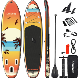 Rolimate 320×84×16cm MAX 200 KG SUP Board Paddle Board Dickes Stand Up Paddle SUP Board Set für Sport Rudern/Rucksack/Spule Leine/Leash C1