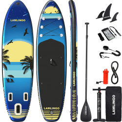 Rolimate 320×84×16cm MAX 200 KG SUP Board Paddle Board Dickes Stand Up Paddle SUP Board Set für Sport Rudern/Rucksack/Spule Leine/Leash C2