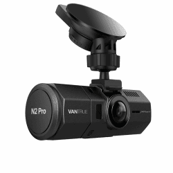 VANTRUE N2 Pro Dashcam Dual Parküberwachung 1080P vorne Hinten, FHD Infrarot Nachtsicht Auto Kamera, 2560x 1440P vorn, max. 256GB Sony Sensor Car Cam, 1.5 Zoll 310° Dash Cam G Sensor Zeitraffer