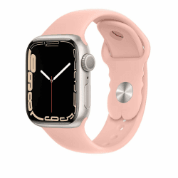 HdanMole Sport Armband kompatibel mit Apple Watch Armband 38mm 40mm 41mm 42mm 44mm 45mm, weiches Silikon Armband für iWatch Series 8 7 6 5 4 3 2 1 SE Herren Damen (42/44/45mm-M/L, Retro Rosa) Retro Rosa 42/44/45mm-M/L