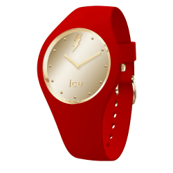 Ice-Watch - ICE glam rock Kiss - Rote Damenuhr mit Silikonarmband - 019861 (Medium)