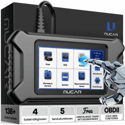 mucar Diagnosegerät Auto, CS4 OBD2 , 2023 VCDS mit 5 Servicefunktionen und 4 Systemdiagnosen ABS/SRS/ECM/TCM, 5 Reset-Funktion Kostenlosen Lebenslangen, Matt-Schwarz Blau