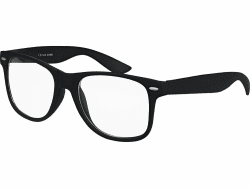 Balinco Sonnenbrille UV400 CAT 3 CE Rubber - mit Federscharnier für Damen & Herren Schwarz - Transparent