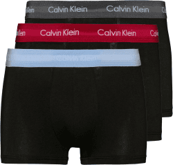 Calvin Klein 3-Pack Low Rise Trunks - Cotton Stretch (U2664G-MFN)