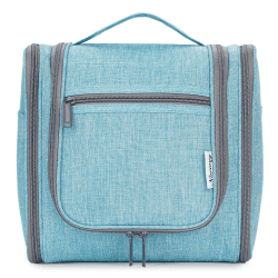 Groß Kulturbeutel Damen & Herren - Gross Kulturtasche Zum Aufhängen, Kinder Kosmetiktasche - Waschtasche für Frauen & Mädchen (Himmelblau (Groß))