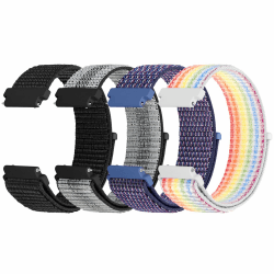 Tiptops 20 mm Armbänder Kompatibel für Samsung Galaxy Watch 6/5/4/Active 2 40mm 44mm/Watch 5 Pro 45mm/Watch 6/4 Classic/Gear S2 Classic/Galaxy Watch 3/Watch 42mm, 20 mm Nylon armbänder Frauen Männer