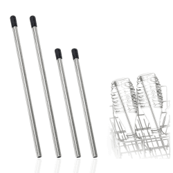 Saban Dishwasher Insert Compatible with soda-stream Bottles, Holder, Glashalter für Spülmaschine, Spülmaschineneinsatz Flaschen-4er Set-Universal Bottle Stand for Dish Rack Glass Glasses, Klar S:4PCS