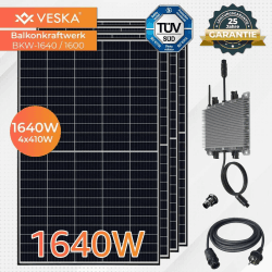 VESKA Balkonkraftwerk BKW-1640/1600 4 x 410Wp
