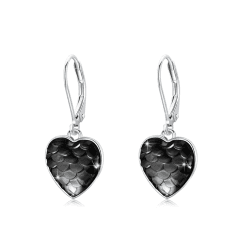 Herz Ohrringe Hängend 925 Sterling Silber Meerjungfrau Ohrstecker Ohrringe Herz Leverback Ohrringe Brisur Ohrringe für Mädchen Damen Kinder