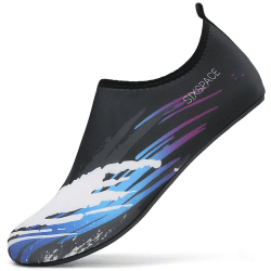 AGSOFT Badeschuhe Schwimmschuhe Wassersportschuhe Atmungsaktiv Schnell Trocknend Strandschuhe rutschfeste Leichte Surfschuhe Aquaschuhe für Damen Herren