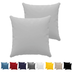 Kissenbezug 40x40 (Set mit 2) - 100% Jersey Baumwolle 150 g/qm Kissenbezüge -Grau - Für Kissen 40 x 40 cm - Kissenhülle - Kissenbezug - Resistent und Hypoallergen - Dreamzie