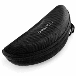 deleyCON Brillenetui Hardcase Hartschalen Etui Brillentasche Brillenbox Hardcover Tasche Sportbrillen Fahrradbrillen Brillen Lesebrillen Sonnenbrillen Brillenputztuch