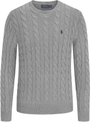 Ralph Lauren Cotton Cable Crew Neck Pullover (710775885)