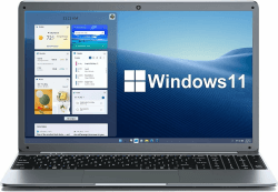 SGIN Laptop 15,6 Zoll, 12 GB RAM 512 GB SSD Windows 11 Notebook, Celeron N5095, Up to 2,8 GHz, FHD 1920 x 1080, Bluetooth 4.2, 2.4/5.0G WiFi, erweiterbarer Speicher 512 GB TF