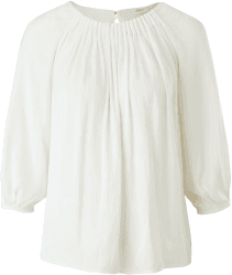 S.Oliver Bluse mit Raffung (2118689) creme