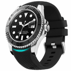 Fullmosa 20mm Silikon Sport Uhrenarmband keine Lücken Bicolor Kompatibel mit Samsung Galaxy 42mm/Samsung Galaxy Watch 5 4 40mm/44mm, Galaxy Watch 3 41mm, Huawei Watch 2/GT 3 42mm, Schwarz Schwarz 20mm