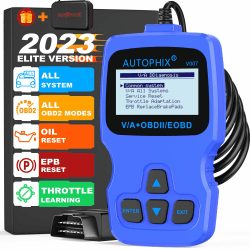 AUTOPHIX V007 OBD2 Diagnosegerät Kompatibel mit VAG mit Motor ABS Airbag Getriebe löschen Fehlercodeleser Drosselklappenanpassung TP-Positionsprüfung Ölbremsbelag-Rückstellung Diagnosegerät Auto