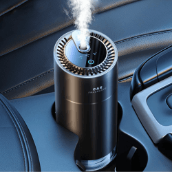 Ceeniu Auto Lufterfrischer, Ultraschall-Zerstäuber, Einstellbare Konzentration, Auto Ein-/Ausschalten, Eingebauter Akku, 45ml Natürlicher Auto Parfüm, Hält 4 Monate, F26 Lufterfrischer Auto, Cologne Cologne-stark