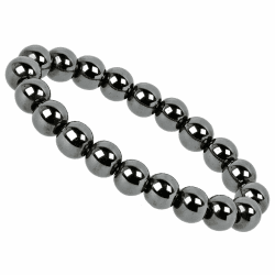 ELEDORO PowerBead Damen-Armband Stretch aus Edelstein Perlen 10 mm 17-18cm