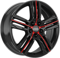 Ronal R57 (7,5x19) schwarz rot