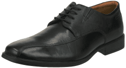 Clarks Herren Tilden Walk Oxford 44.5 EU Black Leather