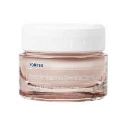 KORRES APOTHECARY WILD ROSE Nachtcreme für strahlende Haut, feuchtigkeitsspendende Pflege, dermatologisch getestet, 40 ml