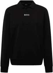 Hugo Boss Pirax Gold Long Sleeve Polo (50483355-001) black