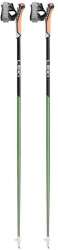Leki Flash Carbon - Nordic-Walking-Stöcke Green Metallic - black - Neon yellow 120 cm