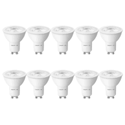 Lepro GU10 LED Lampe, 4W 345 Lumen 36° LED Leuchtmittel, 2700 Kelvin Warmweiß Energiesparlampe ersetzt 50W Halogenlampen, 36 Grad Abstrahlwinkel Glühbirnen, 10 Stück