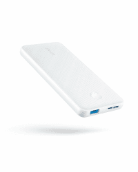 Anker PowerCore Slim 10000, extrem dünne Powerbank, kompakter 10000mAh externer Akku, High Speed PowerIQ und VoltageBoost Ladetechnologien, Powerbank für iPhone, Samsung Galaxy und mehr, Weiß