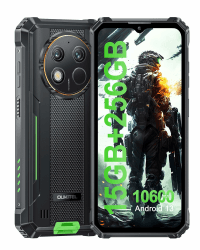OUKITEL WP28 Outdoor Handy - 15GB RAM+256GB ROM 10600 mAh Android13 Rugged Smartphone Ohne Vertrag 48 MP Kamera 6,52 Zoll baustellenhandy IP68/69K/Dual SIM/Face ID/NFC/OTG/GPS Grün