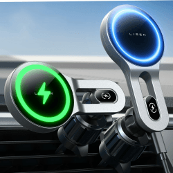 LISEN for 15W MagSafe Autohalterung mit Ladefunktion, Magnet Auto Handyhalter mit Ladefunktion, Kfz Ladestation Handyhalterung kompatibel mit iPhone 15/15 Pro/15 Pro Max/15 Plus und 14/13/12 Serie
