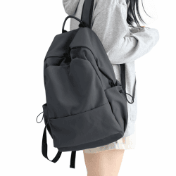HYC00 Schulrucksack Damen, Causal Travel Schultaschen 14 Zoll Laptop Rucksack für Mädchen im Teenageralter Leichter Rucksack Wasserabweisend Bookbag College Boys Men Work Daypack A8-grau S
