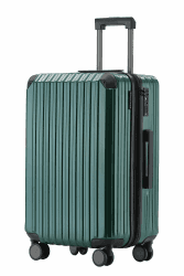 Münicase M816 TSA-Schloß Koffer Reisekoffer Trolley Kofferset Hardschale Boardcase Handgepäck (Dunkelgreen, Mittler Koffer) Dunkelgreen Mittler Koffer