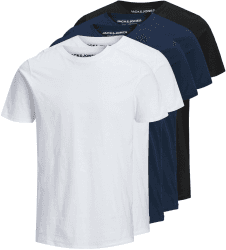 Jack & Jones Jjeorganic Basic Tee Ss O-neck 5pk Mp (12191190) black 3