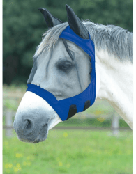 Busse Fliegenmaske FLY BUCKLER GAP II XWB Warmblut royalblau