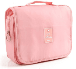 Kulturtasche Make up Kulturbeutel Aufhängen Kosmetiktasche Waschbeutel mit Tragegriff Wasserdicht Organizer für Damen Herren bei Reisen Urlaub Camping Outdoor von Discoball Rosa