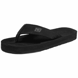 NewDenBer NDB Classic Plush Unisex-Erwachsene Flip Flops 45 EU 01 Schwarz