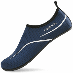 Sixspace Badeschuhe Damen Herren Schwimmschuhe Wasserschuhe Strandschuhe Barfußschuhe Surfschuhe für Wassersport Strand Pool Surf Yoga 42 EU 2003 Dunkelblau