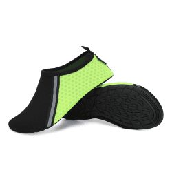 SAGUARO Badeschuhe Schwimmschuhe Wasserschuhe Schnell Trocknend rutschfest Leicht Wassersportschuhe für Herren Damen, Gr.36-47 Leuchtendes Grün 36/37 EU