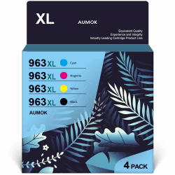 963XL Multipack Tintenpatronen 963 XL Kompatibel für HP 963XL Patronen für HP Officejet Pro 9010 9010e 9012 9012e 9014 9015 9016 9018 9019 9020 9022 9025 (4-Farben) Schwarz / Cyan / Magenta / Gelb 963XL 4-Kombipack