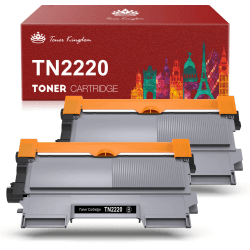 Toner Kingdom TN-2220 TN2220 Toner Kompatibel für Brother TN2220 TN2010 für Brother MFC-7360N DCP-7055 HL-2130 HL-2240 HL-2250DN MFC-7460DN FAX-2840 DCP-7055W HL-2135W für Toner MFC 7360N (2 Schwarz)