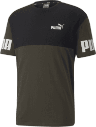 Puma Power Colourblock T-Shirt (849801) forest night green