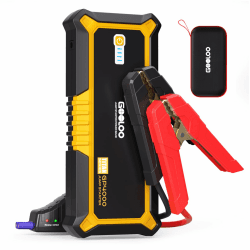 GOOLOO GP4000 Auto Starthilfe Powerbank, 4000A Spitzen starthilfe(alle Benzinmotoren, bis zu 10,0 l Dieselmotor), SuperSafe 12V Lithium-Starthilfe Batterie Booster mit USB-Schnellladung und Type C